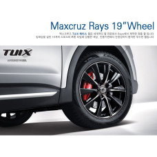 TUIX RAYS 19 WHEEL BLACK SET HYUNDAI SANTA FE 2012-15